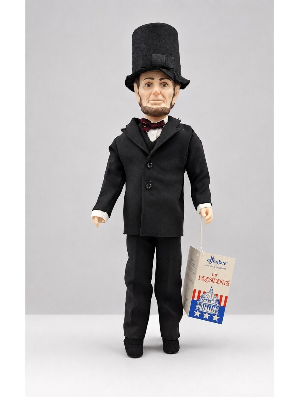 Title: Vintage 1983 Effanbee Abraham Lincoln Presidents Doll #7902 w/ Tag